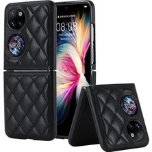 Zsunsky Shop Huawei P50 Pocket Için Eşkenar Dörtgen Katlanır Telefon Kılıfı (Yurt Dışından)