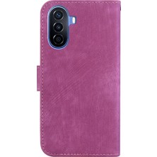 Zsunsky Shop Huawei Nova Y61 / Enjoy 50Z Için Kabartmalı Deri Kılıf (Yurt Dışından)