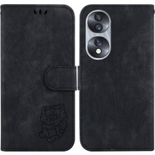 Zsunsky Shop Honor 70 Için Küçük Kaplan Kabartmalı Deri Kılıf (Yurt Dışından)