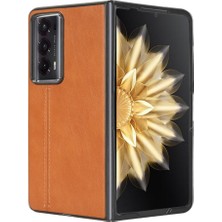 Zsunsky Shop Honor Magic V2 Için Inek Desenli Dikiş Telefon Kılıfı (Yurt Dışından)