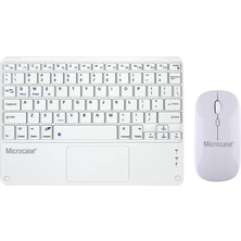 Microcase Tablet ve Telefonlar Için Türkçe Q Bluetooth Touchpad Klavye ve Mouse Set - AL3560