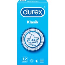 Durex Klasik Prezervatif 12'li