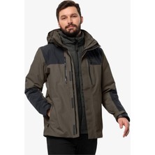 Jack Wolfskin Jasper 3in1 Erkek Kahverengi Mont 1115261-5719