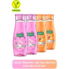 Komili Şeftali Rüyası & Çiçek Terapisi Avantajlı Duş Jeli Set - 4 x 500 ml