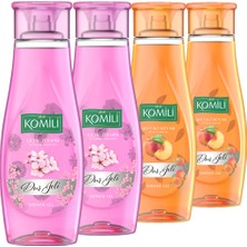 Komili Şeftali Rüyası & Çiçek Terapisi Avantajlı Duş Jeli Set - 4 x 500 ml