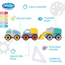 Playgro Build And Drive Mix 'n Match Araçlar 3pk - Inşaat Seti 3 Araba