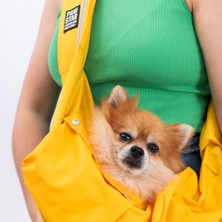 Pawstar Sarı Crossbody Küçük Irk Köpek Çapraz Taşıma Çantası