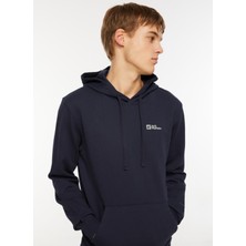 Jack Wolfskin Tommy Hoody Lacivert Erkek Kapüşonlu Sweatshirt 1000003TR