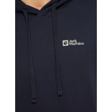 Jack Wolfskin Tommy Hoody Lacivert Erkek Kapüşonlu Sweatshirt 1000003TR