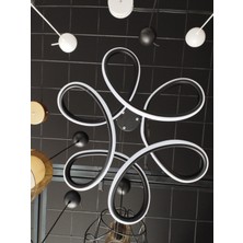 Hevsel Küçük Papatya Siyah Gövde Sarkıt Model Modern LED Aydınlatma