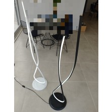Hevsel Modern LED Lambader Siyah Gövde Rengi, Beyaz Işık