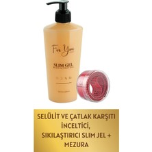 For You Gold Slim Jel Inceltici , Sıkılaştırıcı, Selülit ve Çatlak Karşıtı Bakım Vücut Şekillendirici+ Mezura ile