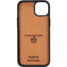 Venito iPhone 15 Plus Capri Kartlıklı Deri Arka Telefon Kılıfı