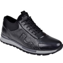 Pullman Voyager Hakiki Deri Erkek Spor Ayakkabı VOY-5333   SİYAH