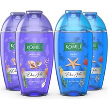 Komili Seyahat Boy Duş Jeli Tanışma Paketi 4'lü Set - 4 x 200ML