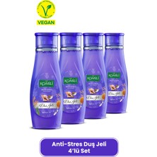 Komili Anti-Stres Vegan Duş Jeli 4'lü Set - Egzotik Koku - 4 x 500 ml