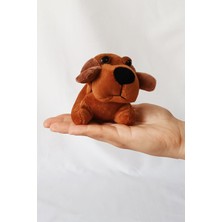 Dudu Kids 2 Adet - Peluş Köpekli Anahtarlık - 8 cm - Tombik - Kahve - Doğum Günü Hdys - Çanta Süsü - Oyuncak #tombikköpekkahveikili