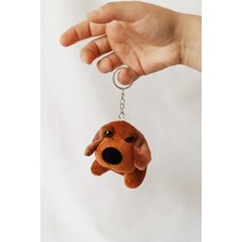 Dudu Kids 2 Adet - Peluş Köpekli Anahtarlık - 8 cm - Tombik - Kahve - Doğum Günü Hdys - Çanta Süsü - Oyuncak #tombikköpekkahveikili