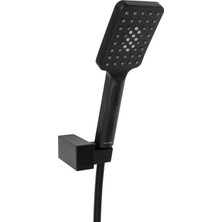 Fause Mafsallı El Duş Takımı 3 Fonksiyonlu Siyah KMS122-B