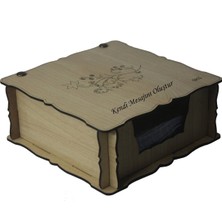 Ozka Leather Collection Kişiye Özel Vıntage Ahşap Peçetelik