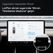 Engo Tesla Model Y Ekran Koruyucu 15 Inç ile Uyumlu Şeffaf Nano