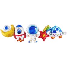 Uzay Teması Folyo Balon 5 Li Set