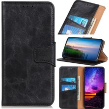 4U Sky Crazy Horse Tahıl Deri Cüzdan Stand Koruyucu Kapak Xiaomi Redmi 9-Black (Yurt Dışından)