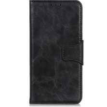 4U Sky Crazy Horse Tahıl Deri Cüzdan Stand Koruyucu Kapak Xiaomi Redmi 9-Black (Yurt Dışından)