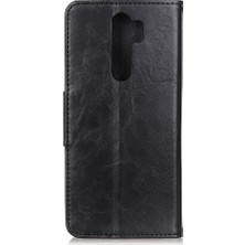 4U Sky Crazy Horse Tahıl Deri Cüzdan Stand Koruyucu Kapak Xiaomi Redmi 9-Black (Yurt Dışından)