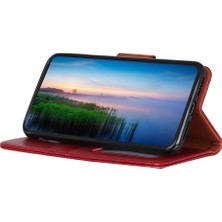 4U Sky Cüzdan Tasarım Tam Koruma Nappa Doku Xiaomi Redmi K40/K40 PRO/K40 Pro+/mi 11I/POCO F3-Red Için (Yurt Dışından)