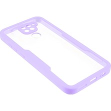 4U Sky Lens Koruması Şok Geçirmez Pet Ekran Koruyucusu+Akrilik+Tpu Xiaomi Redmi Için Not 9 (Mtk Helio G85) Için Anti-Fall Anti Cep Telefonu Kapağı -Purple (Yurt Dışından)