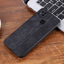 4U Sky Xiaomi Için Redmi 10A/REDMI 9c/redmi 9c Nfc Baskılı Desen Anti-Drop Telefon Kılıfı Pu Deri Kaplamalı Tpu Kapak Black (Yurt Dışından)