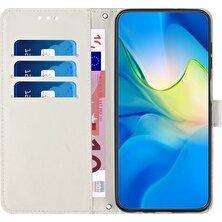 4U Sky Xiaomi Redmi 10A/POCO C31/REDMI 9c/9c Nfc Nfc Mermer Desen Baskı Deri Cüzdan Kapak Standı Özellik Magnic Flip Koruyucu Kılıf Strap-Sergi ile (Yurt Dışından)