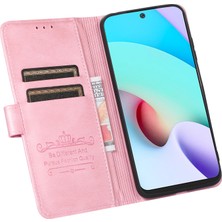 4U Sky Dikiş Tasarım Dış Kart Tutucu Pu Deri+Tpu Cüzdan Stand Telefon Kılıfı Xiaomi Redmi Not 11 5g (Çin) (Mediatek)/redmi Not 11T 5g/not 11S 5g-Pink (Yurt Dışından)