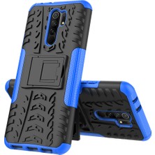 4U Sky Xiaomi Redmi 9-Blue Için Kickstand Koruyucu Kabuklu Anti-Slip Pc+Tpu Kapak (Yurt Dışından)