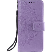 4U Sky Xiaomi Poco X3 Nfc/poco X3/x3 Pro-Morası Için Strap ile Basılı Mandala Çiçek Cüzdan Deri Kılıf (Yurt Dışından)