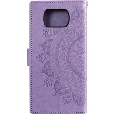 4U Sky Xiaomi Poco X3 Nfc/poco X3/x3 Pro-Morası Için Strap ile Basılı Mandala Çiçek Cüzdan Deri Kılıf (Yurt Dışından)