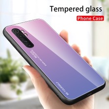 4U Sky Gradyan Renk Koruması Temperli Cam+Pc+Tpu Hibrit Kılıf Xiaomi Mi Note 10 Lite-Pink/mavi (Yurt Dışından)