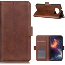 4U Sky Manyetik Kapatma Deri Cüzdan Xiaomi Poco X3 Nfc/poco X3-Coffee Için (Yurt Dışından)