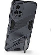 4U Sky Şok Geçirmez Yumuşak Tpu Sert Pc Sırt Çizilmeye Dayanıklı Kapak Xiaomi Redmi Için Kickstand ile Note 11 Pro 5g (Çin) (Mediatek)/11 Pro+ 5g-Dark Blue (Yurt Dışından)