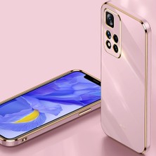 4U Sky Xiaomi Redmi Için Xinli Note 11 Pro 5g (Çin) (Mediatek)/not 11 Pro+ 5g Hassas Lens Kesim Tpu Akıllı Telefon Şok Geçirmez Kasa Şık Elektrografta Altın Kenar Telefon Kapak-Mavi (Yurt Dışından)