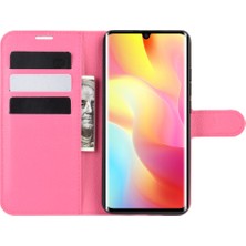 4U Sky Xiaomi Mi Için Litchi Cilt Manyetik Deri Stand Kılıfı Not 10 Lite-Rose (Yurt Dışından)