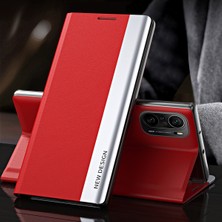 4U Sky Pu Deri Çok Yolda Koruma Tam Koruma Telefon Kılıfı Stand Boyu Xiaomi Mi 11I/POCO F3/redmi K40/K40 Pro-Kırmızı (Yurt Dışından)