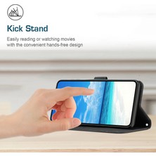 4U Sky Xiaomi Için Redmi 10A/POCO C31/REDMI 9c/9c Nfc Kalp Şekli Baskılı Telefon Kılıfı Pu Deri Deri Touch Hisset Cüzdan Stand Iyi Koruma Kabuğu Strap-Black (Yurt Dışından)