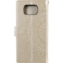 4U Sky Baskılı Mandala Çiçek Cüzdan Deri Kılıf Xiaomi Poco X3 Nfc/poco X3/x3 Pro-Gold (Yurt Dışından)