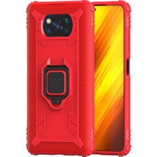 4U Sky Parmak Halkası Kickstand Telefon Kılıfı Tpu Koruyucu Kabuk Xiaomi Poco X3 Nfc/poco X3-Re (Yurt Dışından)