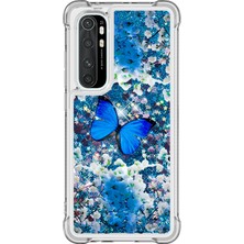 4U Sky Xiaomi Mi Için Desenli Hızlı Şok Geçirmez Cep Telefonu Koruyucu Not 10 Lite Tpu Kapak-Mavi (Yurt Dışından)