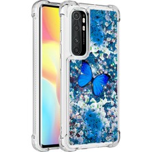 4U Sky Xiaomi Mi Için Desenli Hızlı Şok Geçirmez Cep Telefonu Koruyucu Not 10 Lite Tpu Kapak-Mavi (Yurt Dışından)