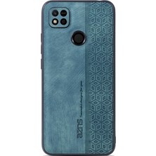 4U Sky Xiaomi Için Redmi 10A/REDMI 9c/redmi 9c Nfc Baskılı Desen Anti-Drop Telefon Kılıfı Pu Deri Kaplamalı Tpu Kapak Yeşili (Yurt Dışından)