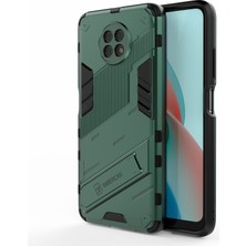 4U Sky Kickstand Tasarım Anti-Drop Pc+Tpu Xiaomi Redmi Için Hibrid Telefon Kılıfı Kapak Not 9 5g/redmi Note 9t 5g-Green (Yurt Dışından)